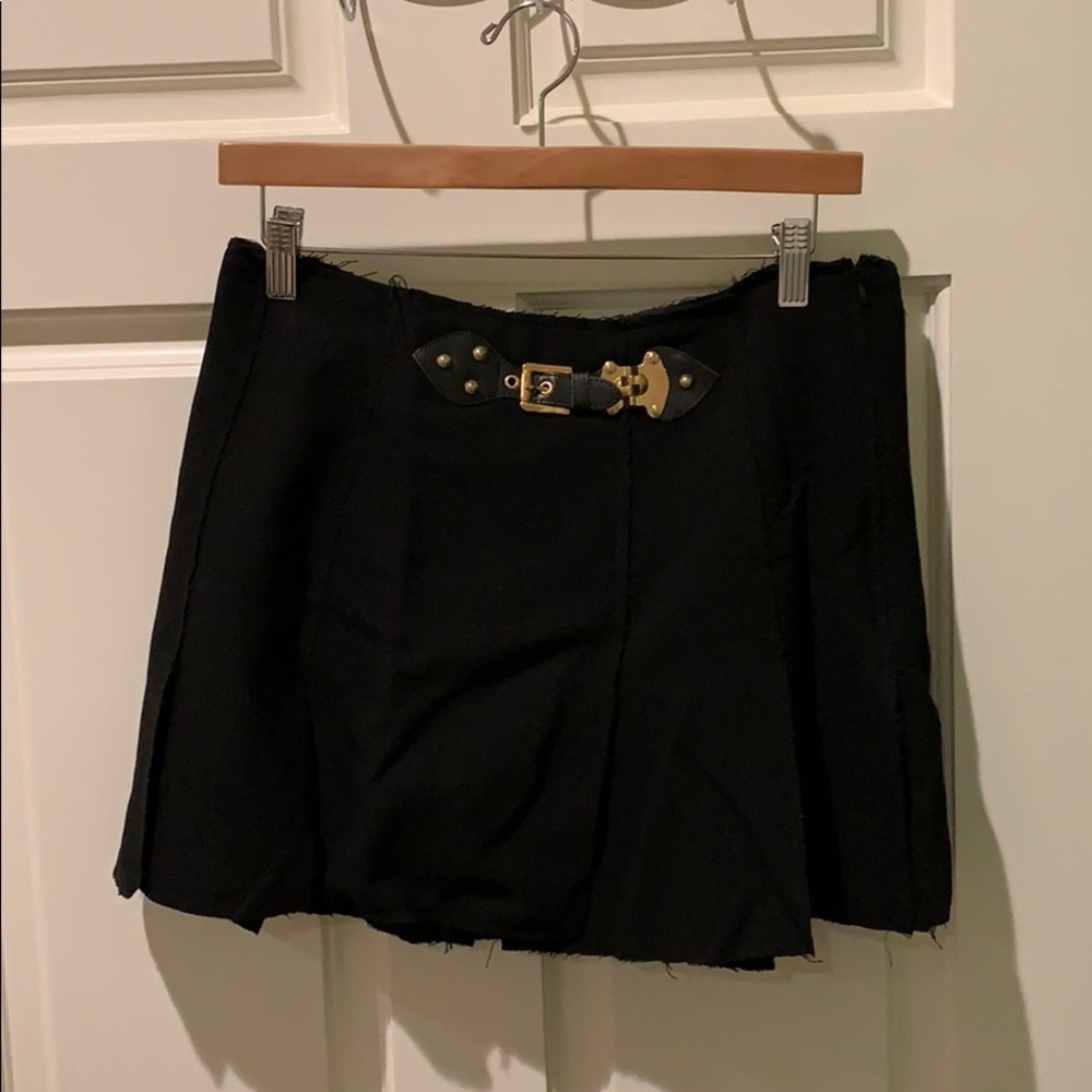 Zara pleated belted skirt